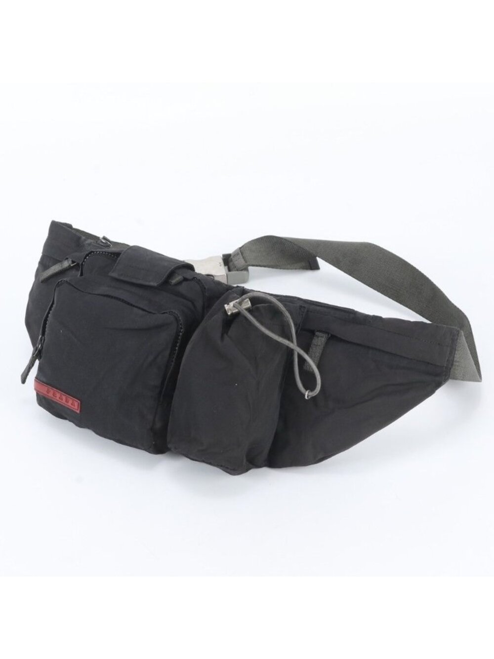Prada Sports Belt Bag Body Waist Pouch Shoulder Black